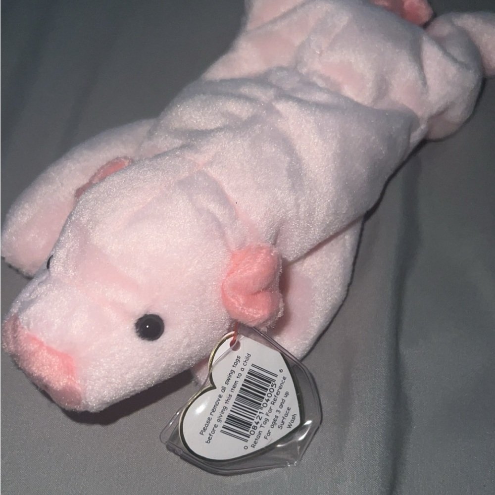 TY beanie baby squealer pig